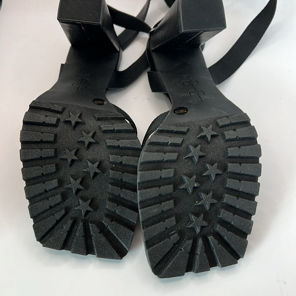 Jessica Simpson Black Wedge Sandals - Picture 6 of 6
